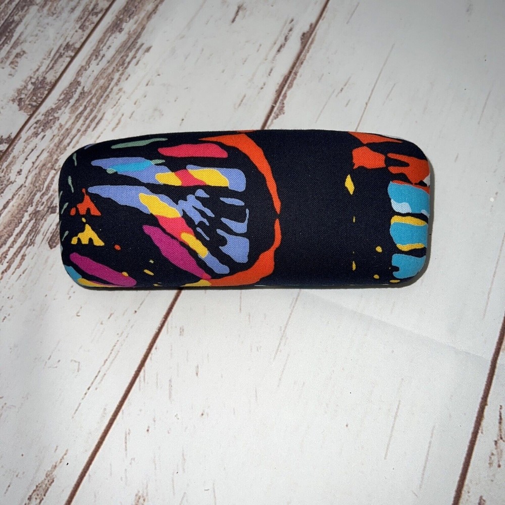 Vera Bradley Breast Cancer Butterfly Print Clamshell Eyeglass Case NWOT